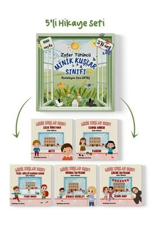 Minik Kuşlar Serisi Seti - 5 Kitap Takım |Mahlas Çocuk (İnce Kapak)
