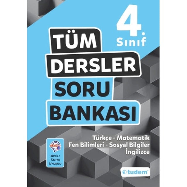 4.Sınıf Tüm Dersler Soru Bankası | Tudem Yayınları - Ders Kitapları (İnce Kapak)