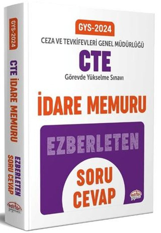 Ceza ve Tevkifevleri Genel Müdürlüğü İdare Memuru GYS Ezberleten Soru Cevap