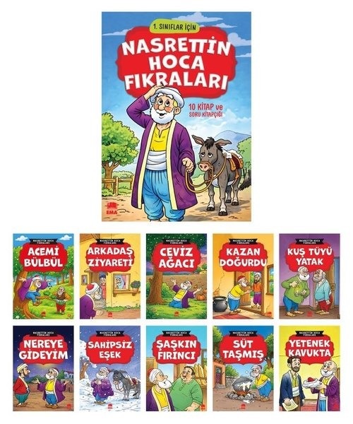 Nasrettin Hoca Fıkraları Seti 10 Kitap Takım