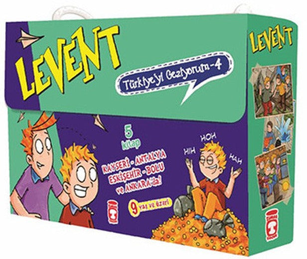 Levent Türkiyeyi Geziyorum 4 Set - 5 Kitap Takım | Timaş Çocuk (İnce Kapak)