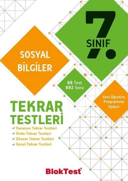 7.Sınıf Sosyal Bilgiler Tekrar Testleri | Bloktest Yayınları (İnce Kapak)  - Resim 1