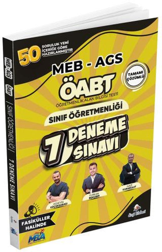 ÖABT MEB-AGS Sınıf Öğretmenliği 7 Deneme Fasikül Çözümlü | Dizgi Kitap (Ciltsiz)