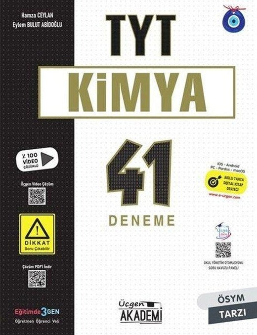 TYT Kimya 41 Deneme | Üçgen Akademi (İnce Kapak)