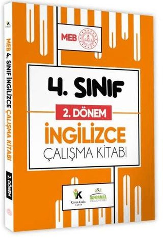 2025 MEB ÖDM İlkokul 4. Sınıf İngilizce 2. Dönem Çalışma Kitabı Alıştırmalı / Etkinlikli Soru Bankası