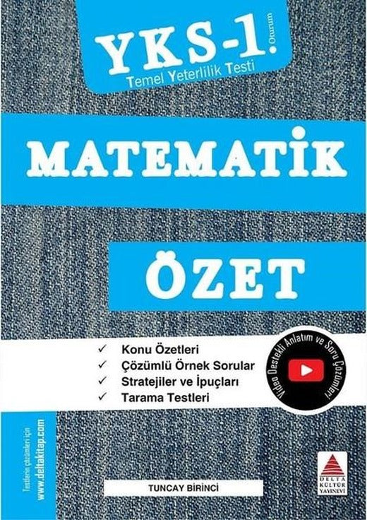 YKS 1.Oturum Matematik Özet | Delta Kültür-Eğitim (İnce Kapak)
