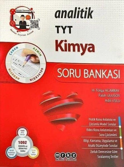TYT Analitik Kimya Soru Bankası | Merkez Yayınları (İnce Kapak)