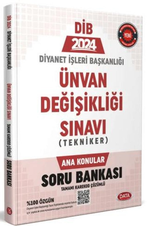 Diyanet İşleri Başkanlığı Unvan Değişikliği Sınavı Tekniker Ana Konular Soru Bankası - Karekod Çözümlü
