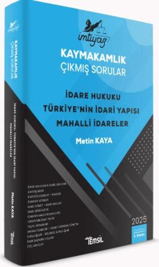 İmtiyaz Kaymakamlık Çıkmış Sorular İdare Hukuku – Türkiye’nin İdari Yapısı – Mahalli İdareler | Temsil Kitap (Ciltsiz)  - Resim 1