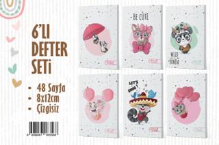 NTT 6Lı Defter Seti - Animals | Note The Time - Resim 1
