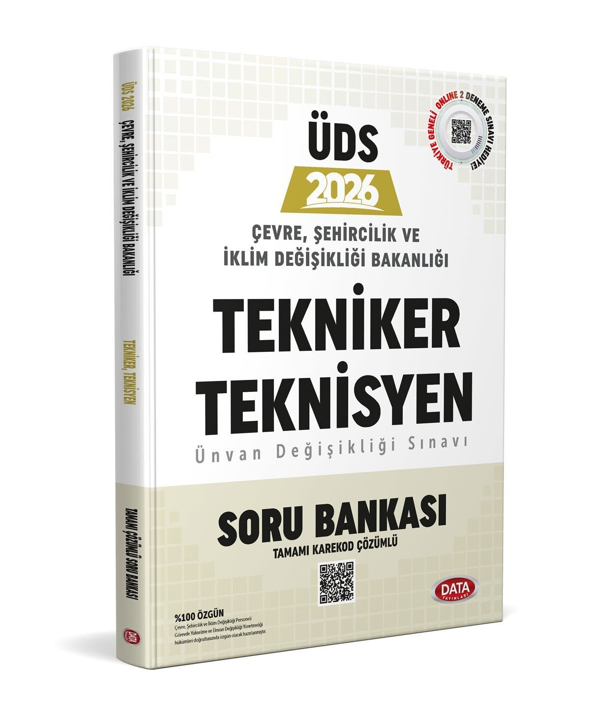 2026 Çevre, Şehircilik ve İklim Değişikliği Bakanlığı Tekniker ve Teknisyen Ünvan Değişikliği Sınavı Soru Bankası | Data Yayınları (Ciltsiz)