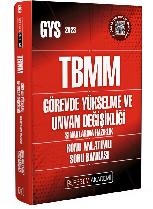 2026 GYS TBMM Görevde Yükselme ve Ünvan Değişikliği Sınavlarına Hazırlık Konu Anlatımlı Soru Bankası | Pegem Akademi Yayıncılık (İnce Kapak)