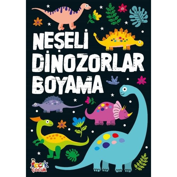 Neşeli Dinozorlar Boyama | Erdi Doğan (İnce Kapak)