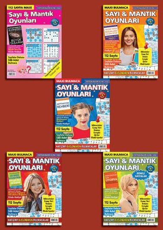 Sayı ve Mantık Oyunları 5’Li Set | Maxi Yayıncılık (Ciltsiz)