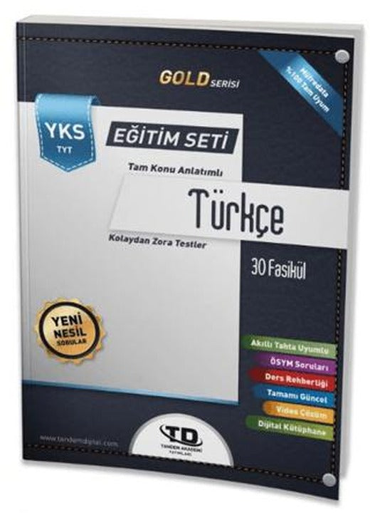 Tandem Akademi Gold Serisi Türkçe YKS TYT 30 Fasikül Eğitim Seti