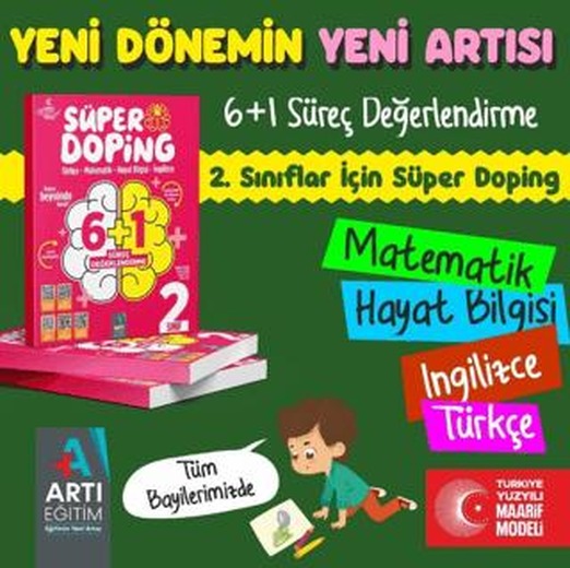 2. Sınıf Süper Doping Tüm Dersler 6+1 Süreç Denemeleri