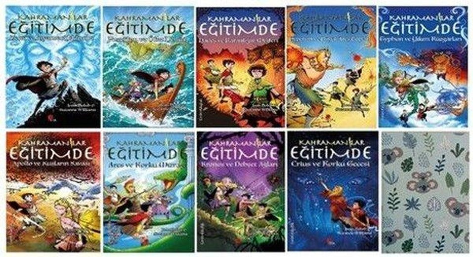 Kahramanlar Eğitimde Seti - 9 Kitap Takım Defter Hediyeli | Peta (İnce Kapak)
