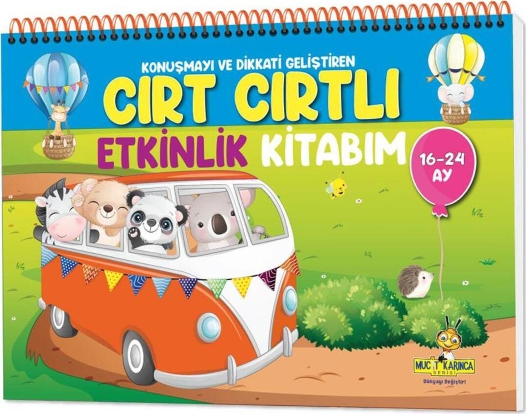 Konuşma ve Dikkati Geliştiren Cırt Cırtlı Etkinlik Kitabım (16-24 Ay)