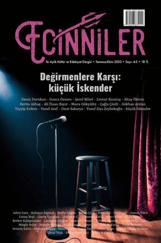 Ecinniler: İki Aylık Kültür ve Edebiyat Dergisi Sayı: 4 - 5 Değirmenlere Karşı: küçük İskender Temmuz - Ekim 2020 | Sardes Yayınları (Ciltsiz)