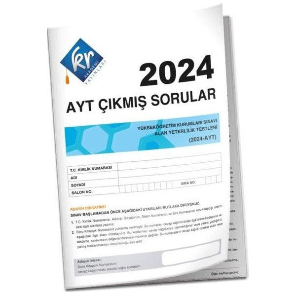 2024 AYT Çıkmış Sorular | KR Akademi (İnce Kapak)