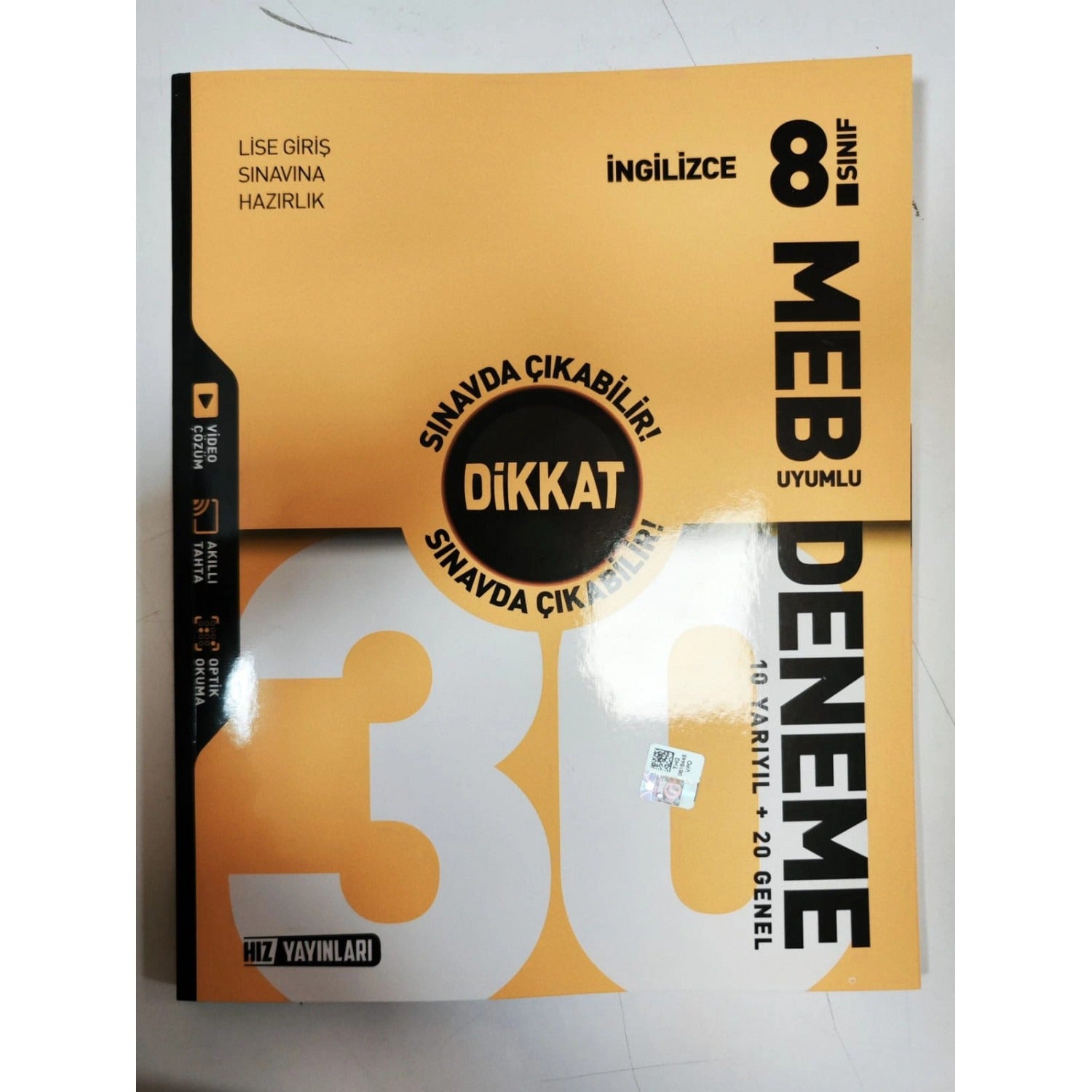 8. Sınıf 30 Lu Deneme İngilizce | Hız Yayınları (İnce Kapak)