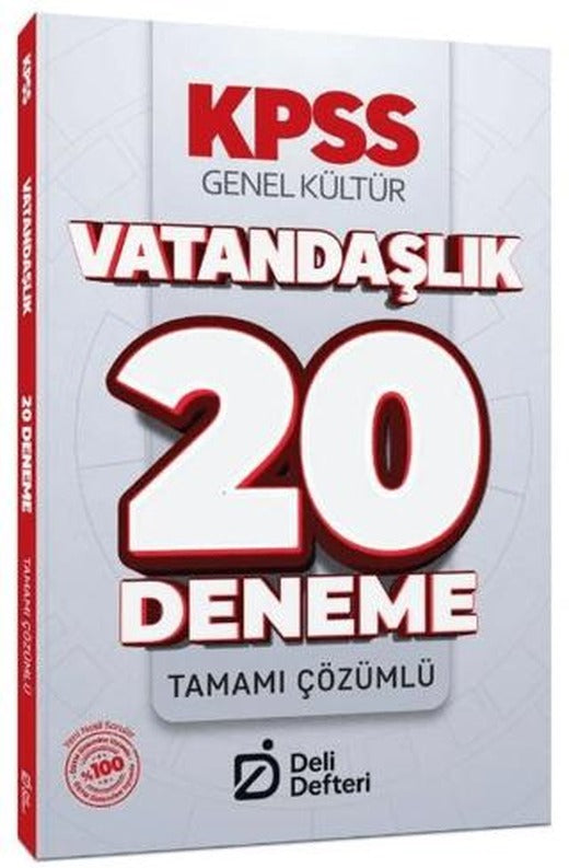 KPSS Vatandaşlık 20 Deneme Çözümlü