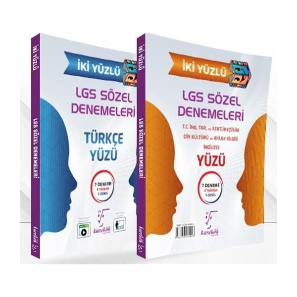 İki Yüzlü LGS Sözel Denemeleri | Karekök Eğitim Yayın (İnce Kapak)