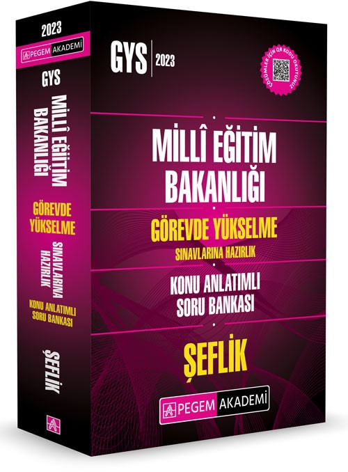 2026 GYS MEB Görevde Yükselme Sınavlarına Hazırlık Konu Anlatımlı Soru Bankası Şeflik | Pegem Akademi Yayıncılık (Ciltsiz)