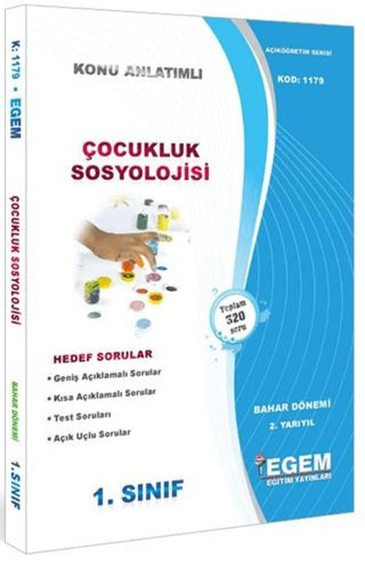 1. Sınıf 2. Yarıyıl Konu Anlatımlı Çocukluk Sosyolojisi - Kod 1179