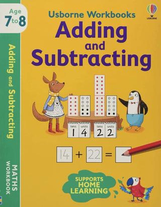 Usborne Workbooks Adding and Subtracting 7-8 | Usborne (Ciltsiz)