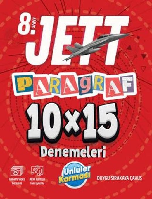 8. Sınıf Jett Paragraf 10X15 Deneme | Ünlüler Karması (Ciltsiz)