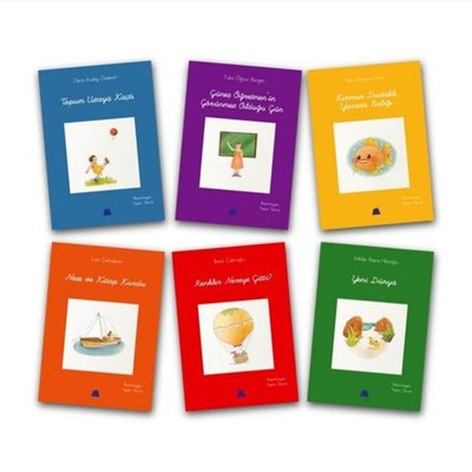 Severek Okuyorum Seti - 6 Kitap Takım | Kumdan Kale (İnce Kapak)