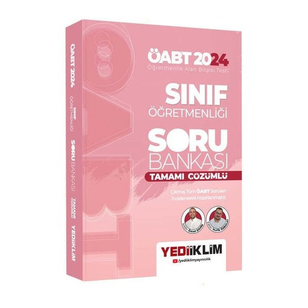 2024 ÖABT Sınıf Öğretmenliği Tamamı Çözümlü Soru Bankası | Yediiklim Yayınları (Ciltsiz)