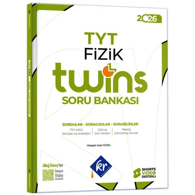 TYT Twins Fizik Soru Bankası | KR Akademi (İnce Kapak)