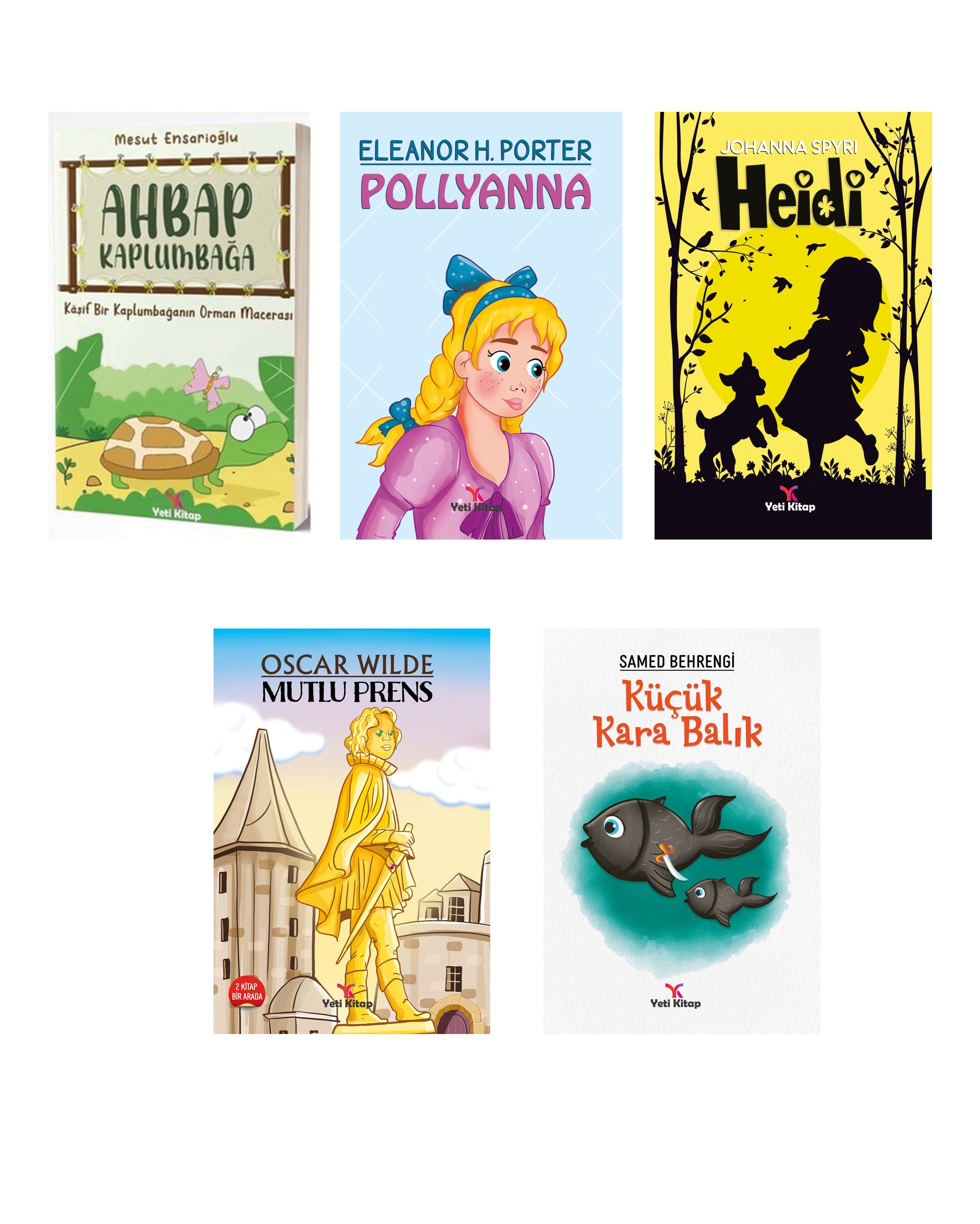 2.Sınıf Çocuk Edebiyatı Seti - 5 Kitap Takım | Yeti Kitap (İnce Kapak)
