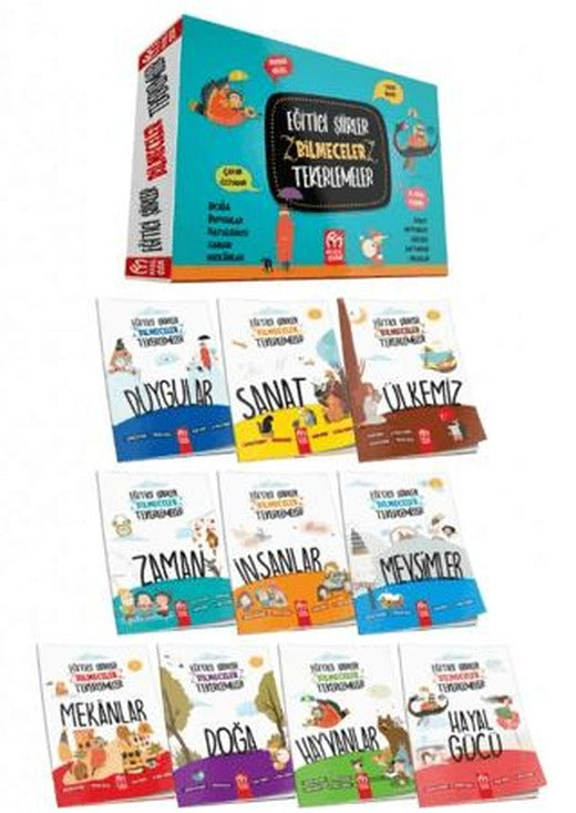 Eğitici Şiirler Bilmeceler Tekerlemeler Hikaye Serisi (10 Kitap) | Model Çocuk (Ciltsiz)
