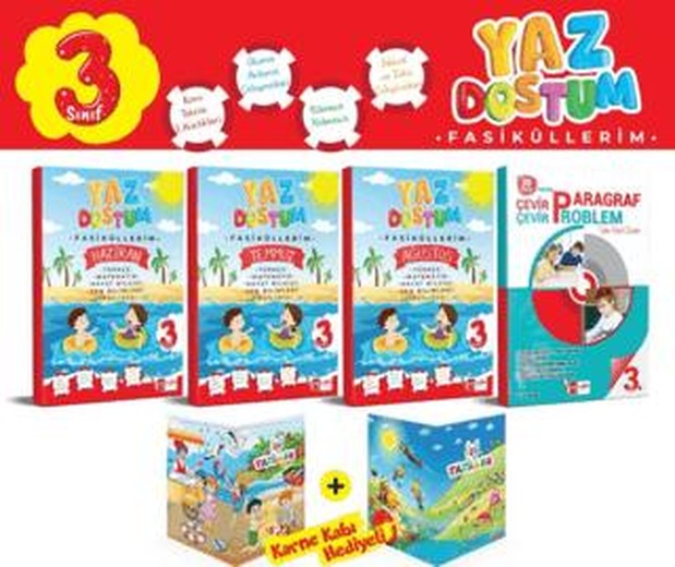 3. Sınıf Yaz Dostum Fasiküllerim | Artı Eğitim Yayınları (Ciltsiz)