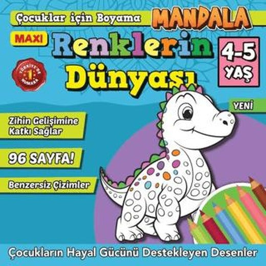 Maxi Mandala Renklerin Dünyası Mandala 10 | Maxi Yayıncılık (Ciltsiz)