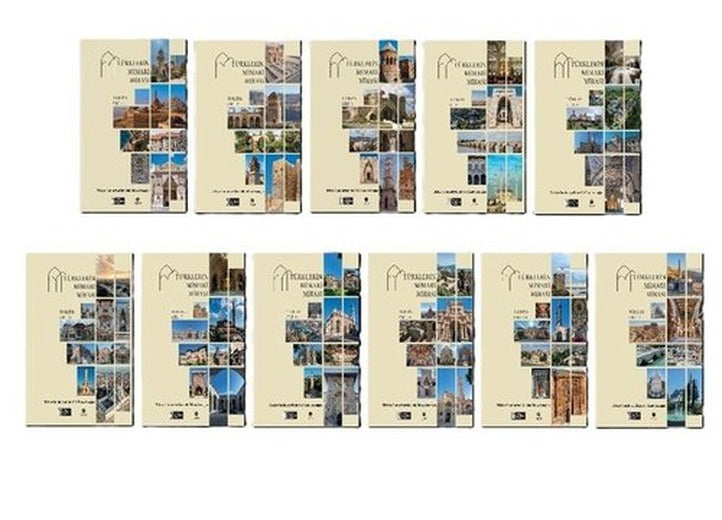 Türklerin Mimari Mirası Türkiye Seti - 11 Kitap Takım | Türk Kültürüne Hizmet Vakfı (Ciltli)