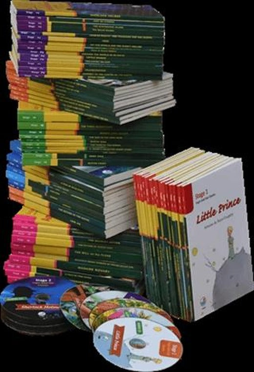 İngilizce Stage Okuma Kitapları Seti CD'li (90 Kitap Takım)
