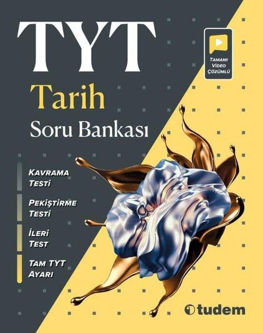 TYT Tarih Soru Bankası | Tudem Yayınları - Ders Kitapları (İnce Kapak)