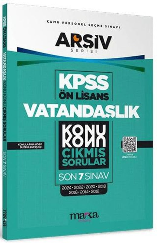 KPSS Ön Lisans Vatandaşlık Konu Konu Çıkmış Sorular Son 7 Sınav (2024 Dahil)