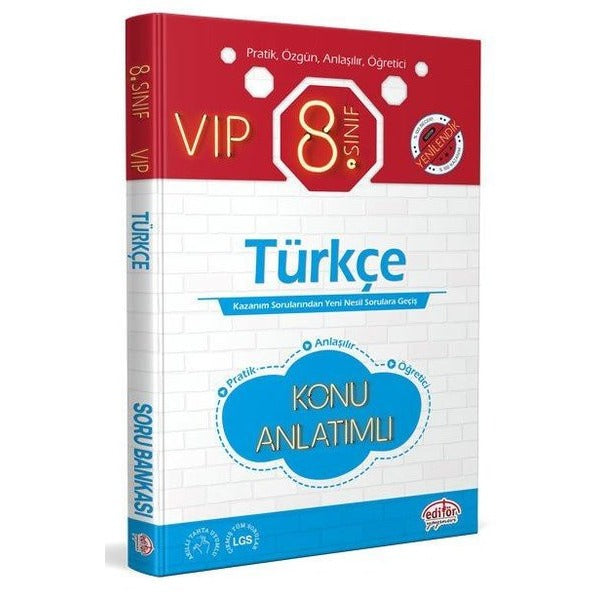 8.Sınıf VIP Türkçe Konu Anlatımlı | Editör (İnce Kapak)