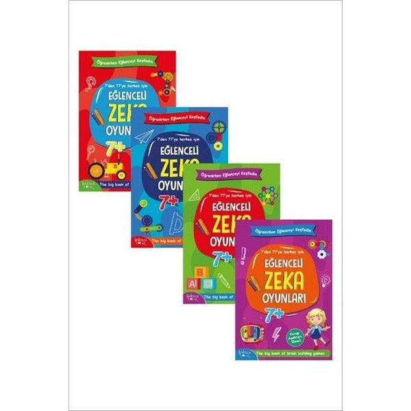 Eğlenceli Zeka Oyunları Seti (4 Kitap Takım) | Koloni Çocuk (Ciltsiz)