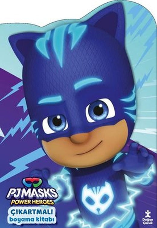 Pjmasks Power Heroes - Çıkartmalı Boyama Kitabı | Doğan Çocuk (İnce Kapak)
