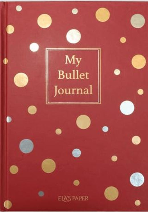 My Bullet Journal - Confetti Kırmızı | Elaspaper (Ciltli)