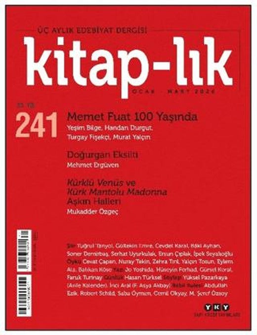 Kitap-lık Dergisi Sayı: 241 Ocak- Mart 2026 | Yapı Kredi Yayınları (Ciltsiz)