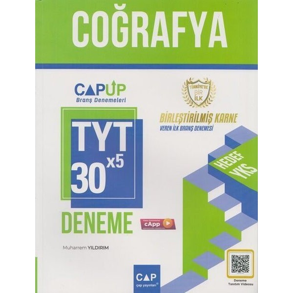 TYT Coğrafya 30 X 5 Up Deneme | Çap Yayınları (İnce Kapak)