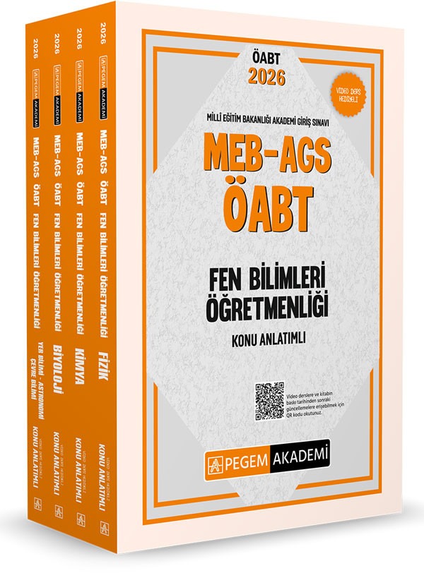 2026 MEB AGS ÖABT Fen Bilimleri Öğretmenliği Konu Anlatımlı Modüler Set (4 Kitap)