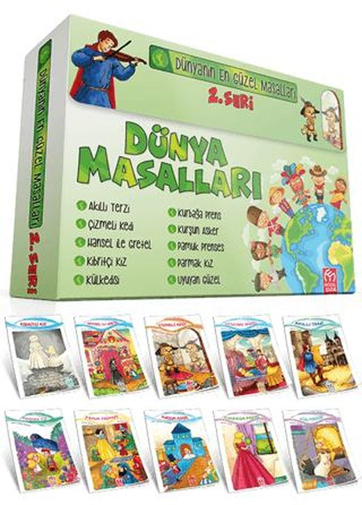 1. Sınıflar İçin Dünya Masalları Serisi 2 (10 Kitap) | Model Çocuk (Ciltsiz)